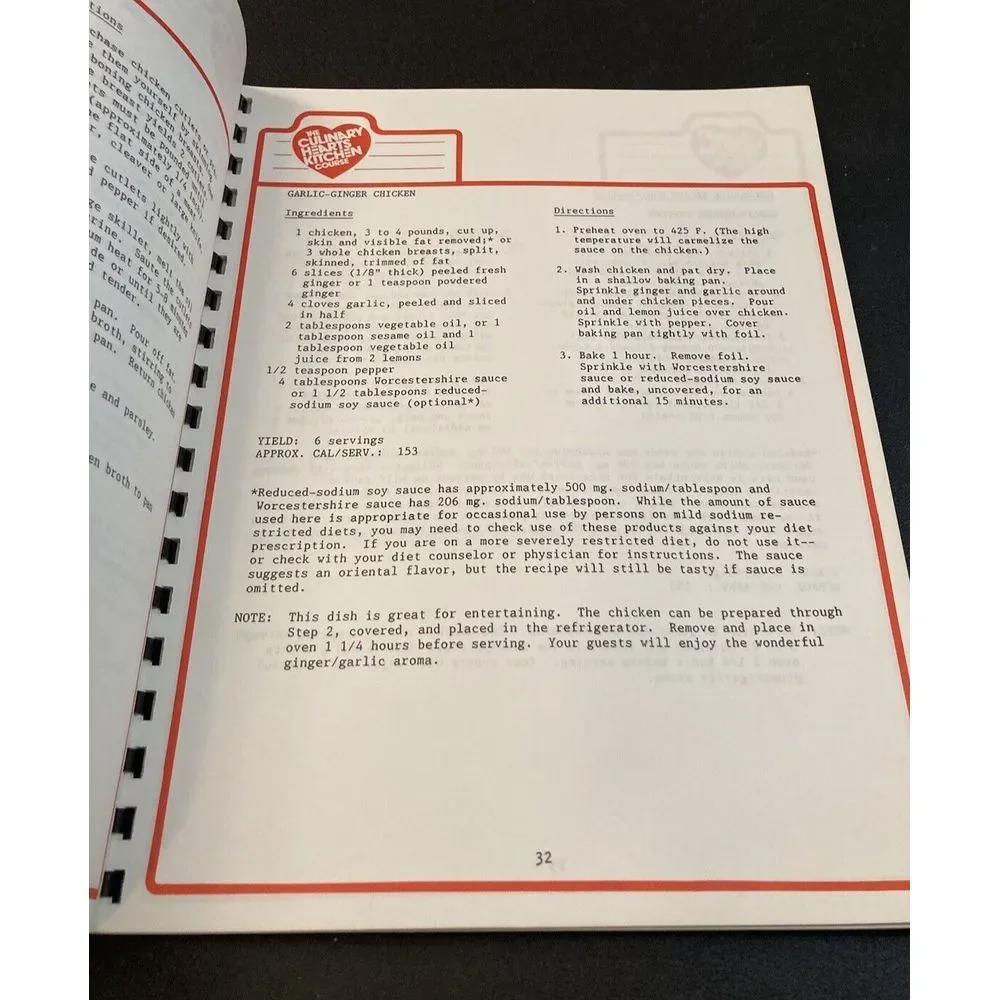 Culinary Hearts Kitchen Course Student‎ Reference Association Cookbook Recipe